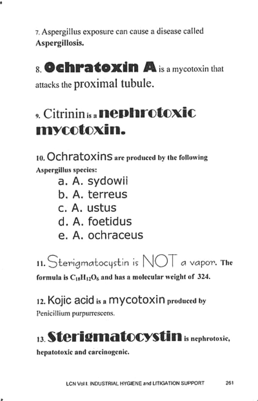 Microorganism page from Legis Concise Notes.